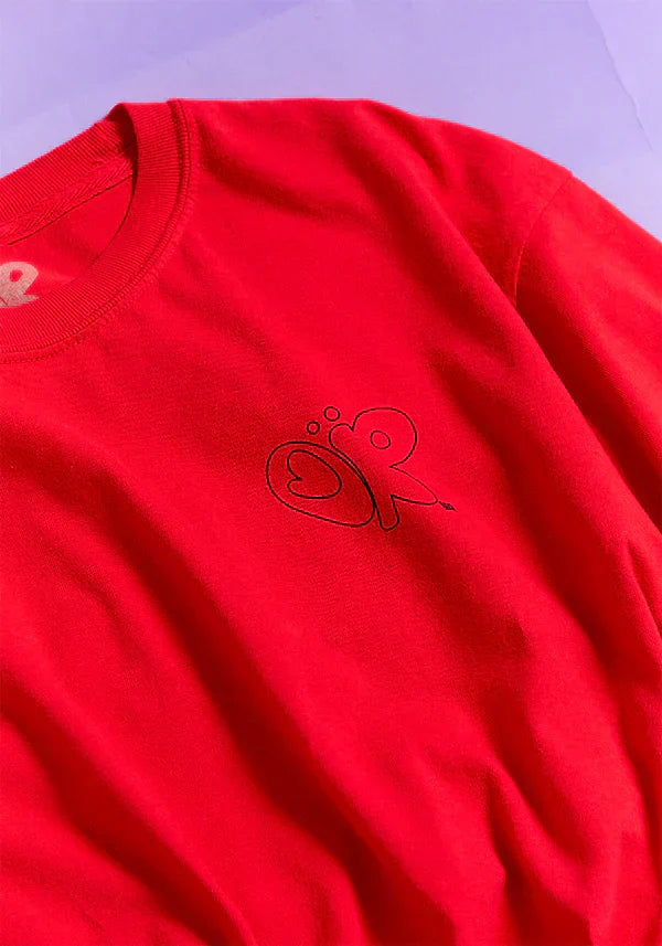 oversized sun in my mother fucking pocket t-shirt in red