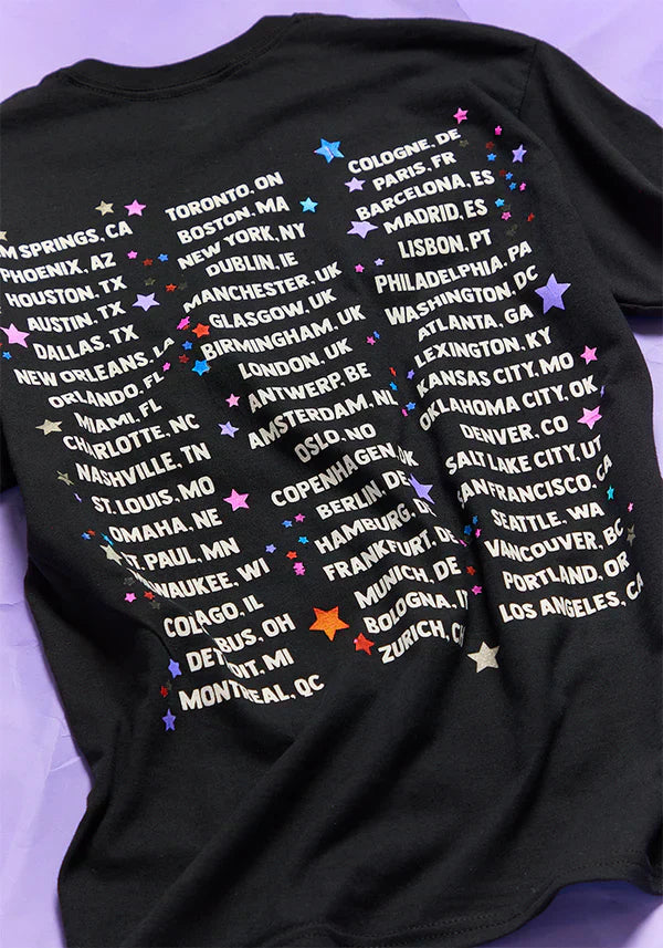 spill your GUTS live dateback t-shirt in black