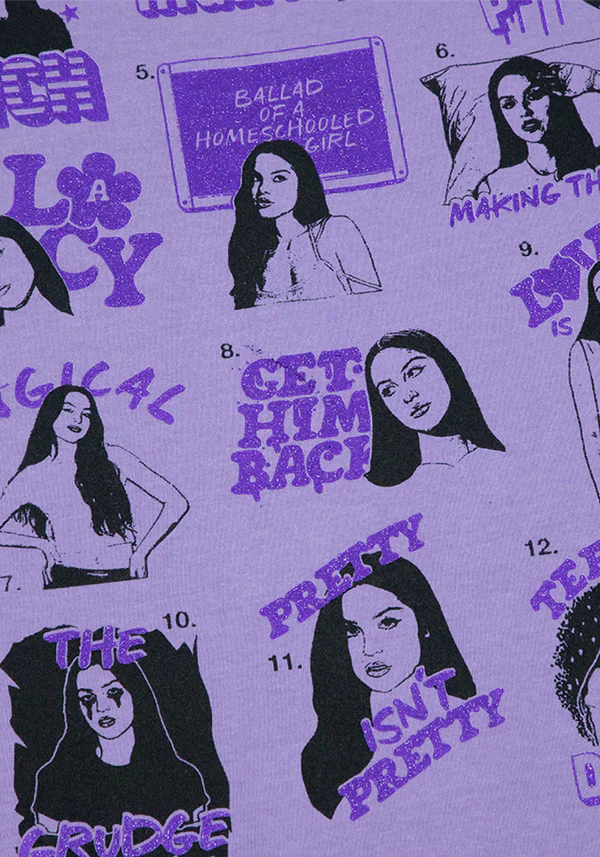 GUTS world tour tracklist t-shirt in purple