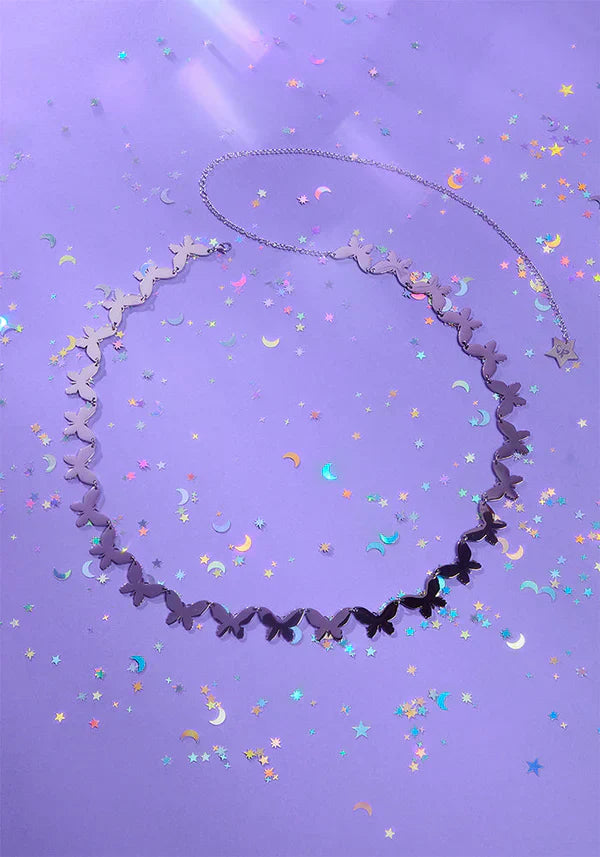 silver butterfly belt