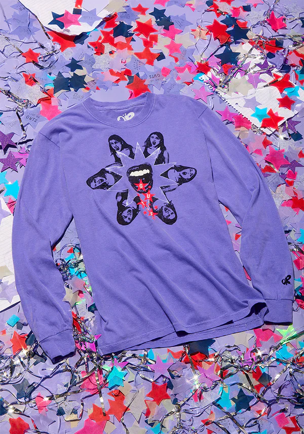 GUTS dateback longsleeve t-shirt in purple