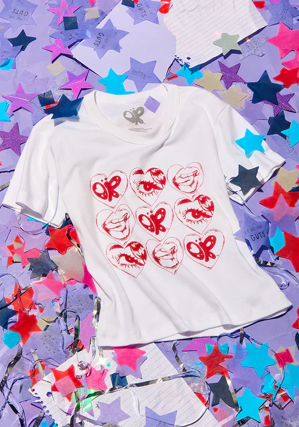 at a festival near you crop baby tee