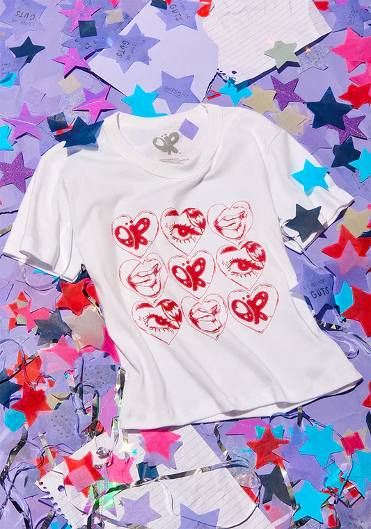 at a festival near you crop baby tee