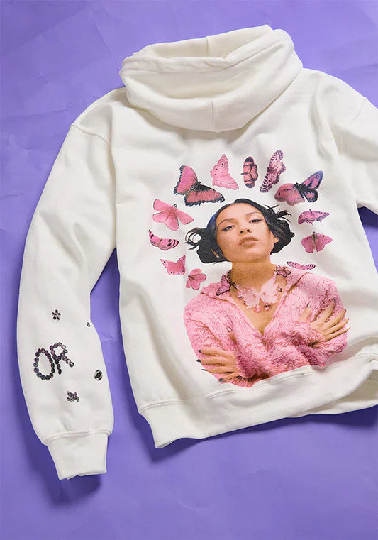 SOUR tour hoodie in white