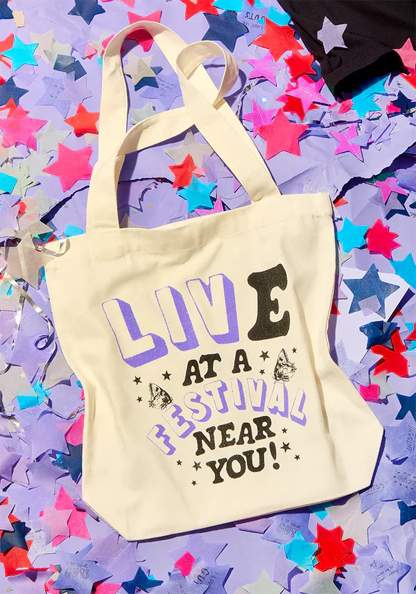 live at a festival near you tote