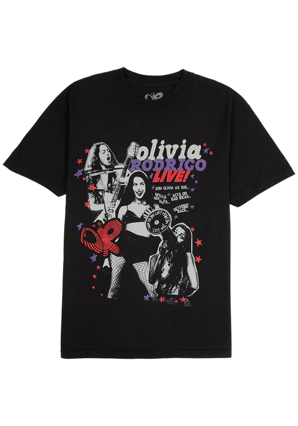 olivia rodrigo live t-shirt