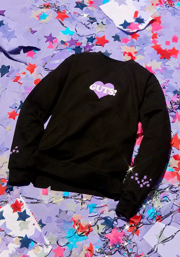 GUTS world tour crewneck pullover in black