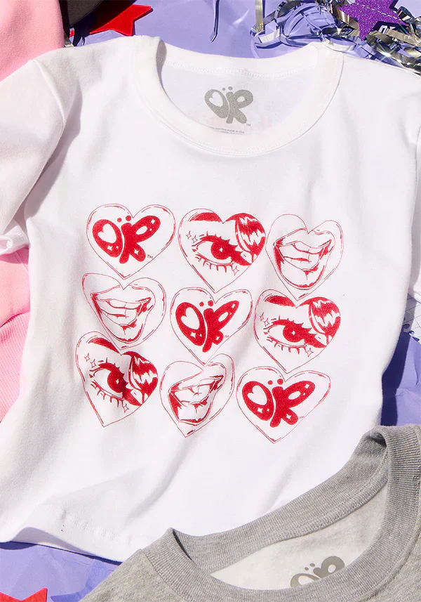 at a festival near you crop baby tee