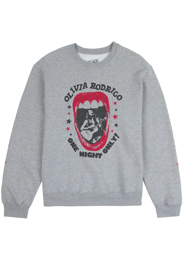 one night only crewneck pullover