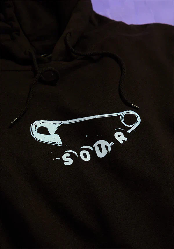 SOUR safety pin tracklist hoodie