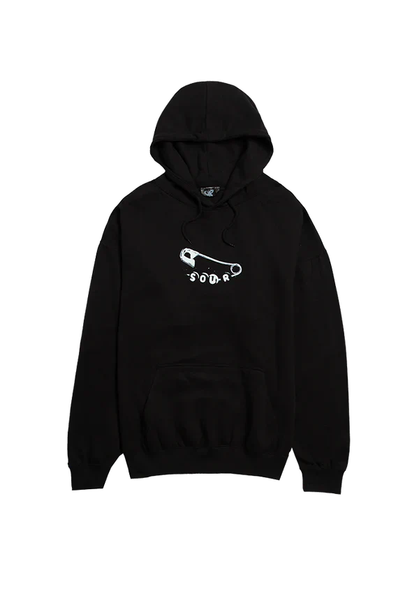 SOUR safety pin tracklist hoodie