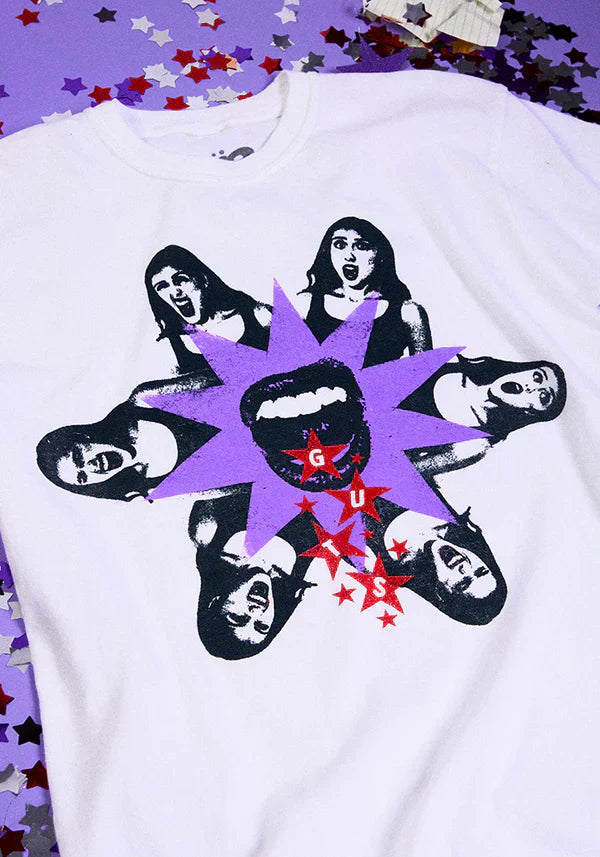 GUTS dateback t-shirt in white