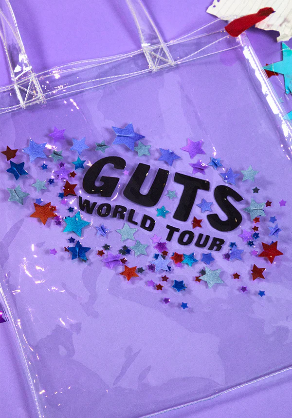 clear GUTS world tour tote
