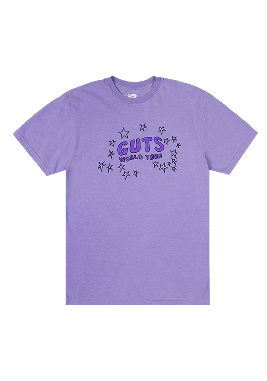 GUTS world tour tracklist t-shirt in purple