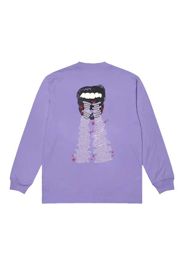 GUTS dateback longsleeve t-shirt in purple