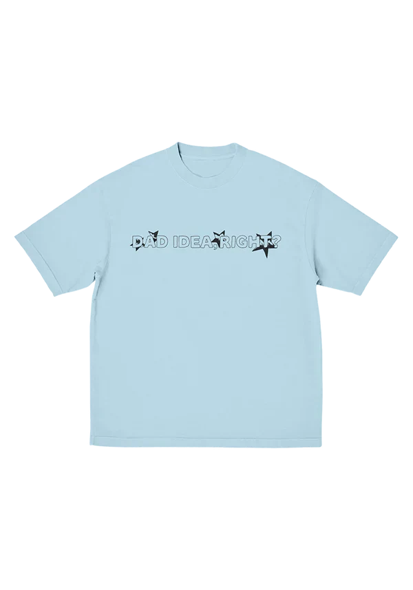 dad idea right? t-shirt in light blue