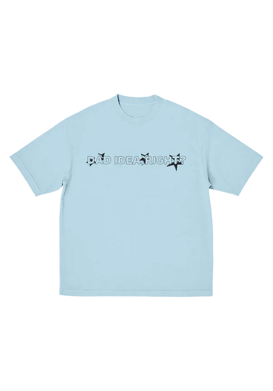 dad idea right? t-shirt in light blue