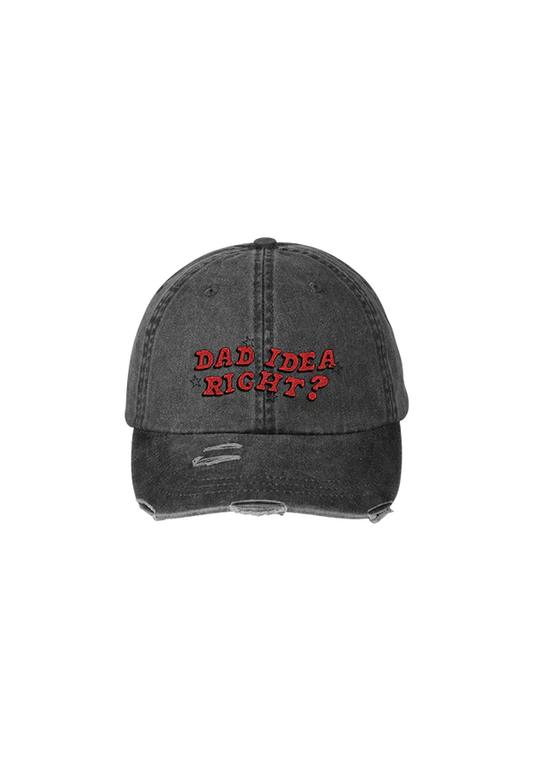 dad idea right? distressed dad hat