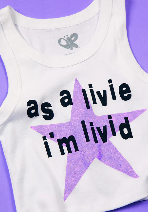 as a livie i'm livid crop tank - Alternate View