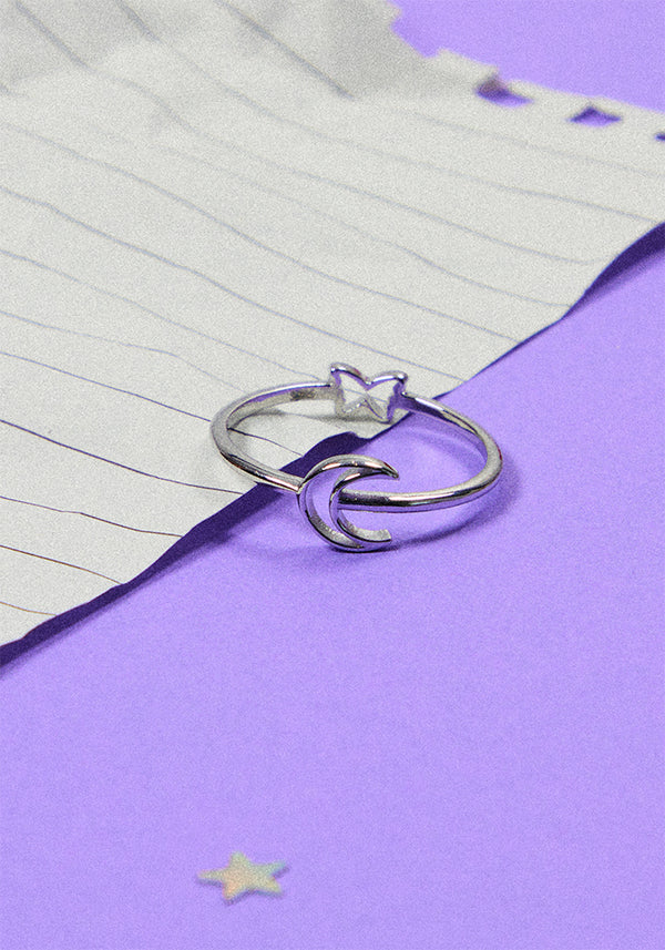 crescent moon ring