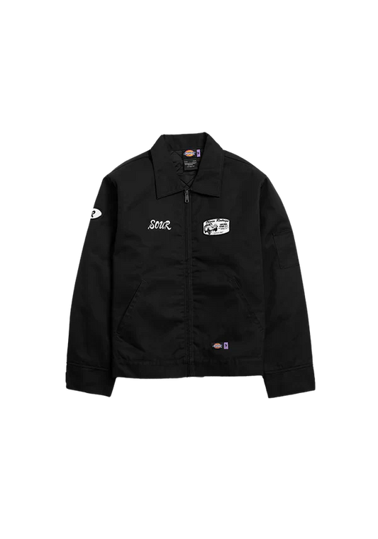SOUR work jacket in black