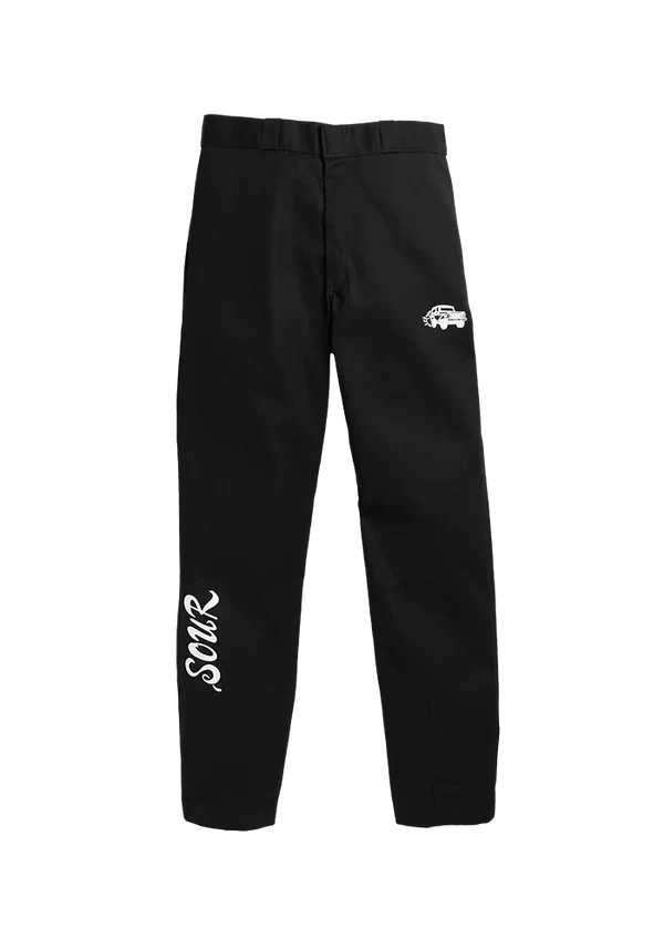 SOUR work pant in black
