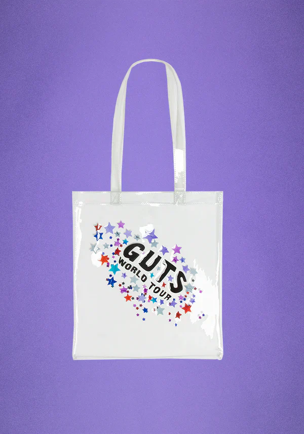 clear GUTS world tour tote