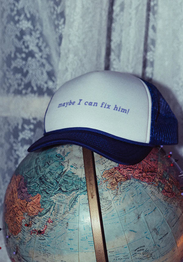 maybe i can fix him! trucker hat - Alternate View