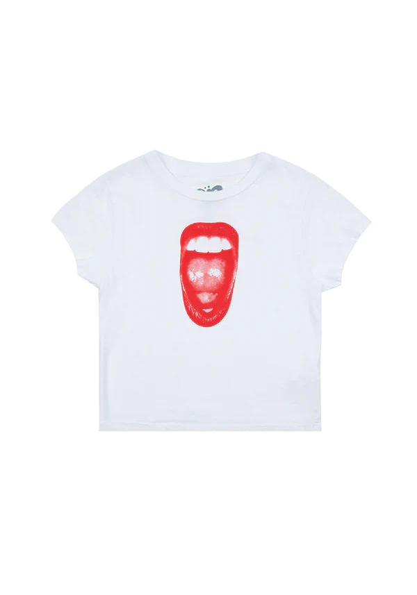 perfect all-american bitch crop t-shirt