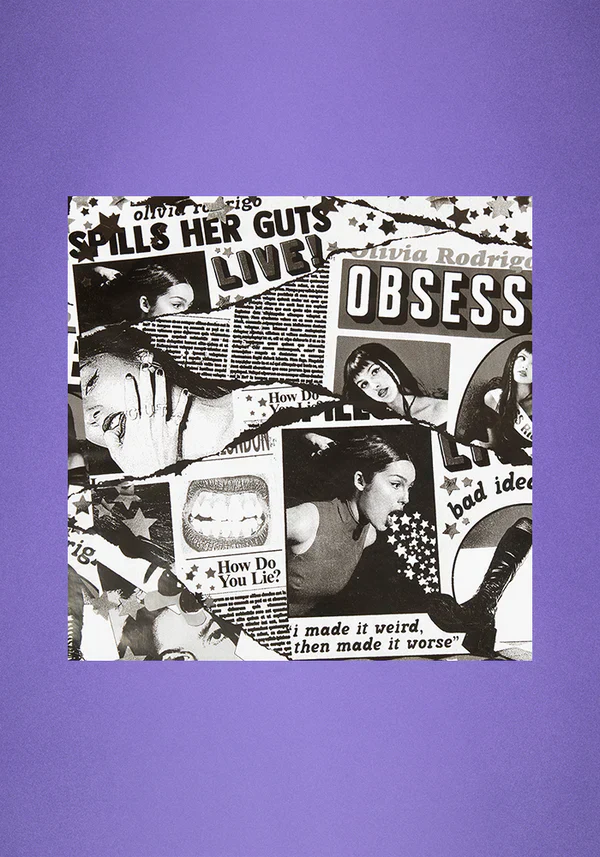olivia rodrigo newsprint wrapping paper
